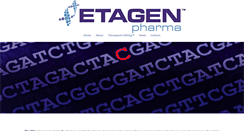 Desktop Screenshot of etagenpharma.com